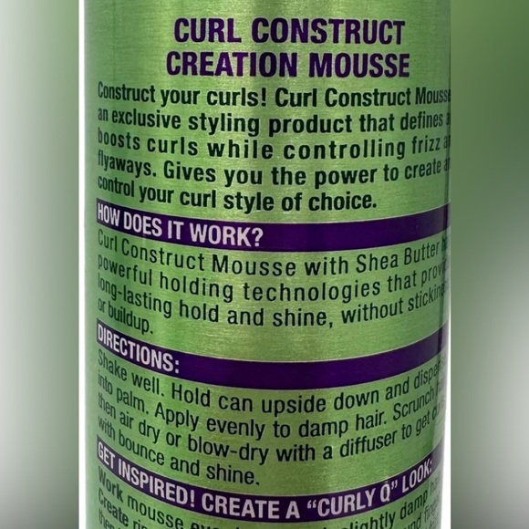 Garnier Fructis Style Curl Construct Creation Nourishing Mousse 6.8oz NEW Unopen - Picture 4 of 6